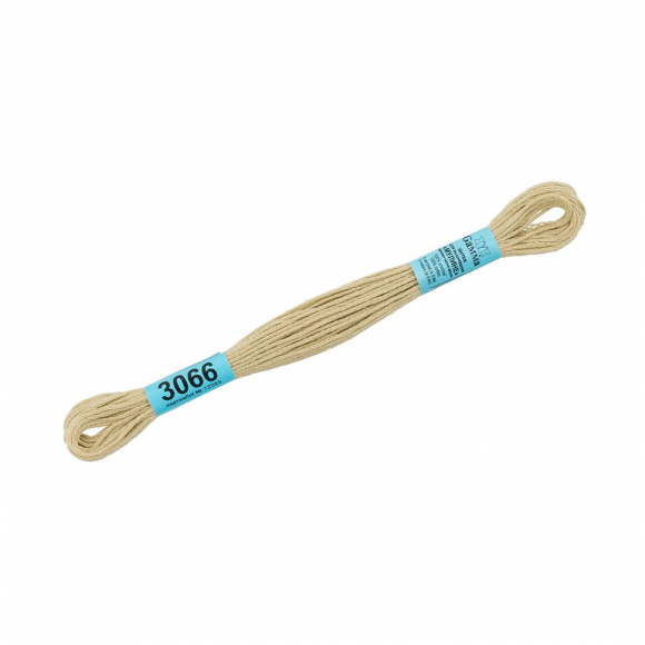 Нитки для вышивания Gamma мулине (0820-3070) 100% хлопок 24 x 8 м цв.3066 св.оливковый