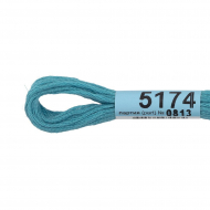 Нитки для вышивания Gamma мулине (3173-6115) 100% хлопок 24 x 8 м цв.5174 мор.волна