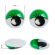 Глаза бегающие с ресницами TBY 18мм цв.зеленый уп.10шт