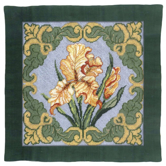 17608_Набор для вышивания подушки "Золотой ирис"