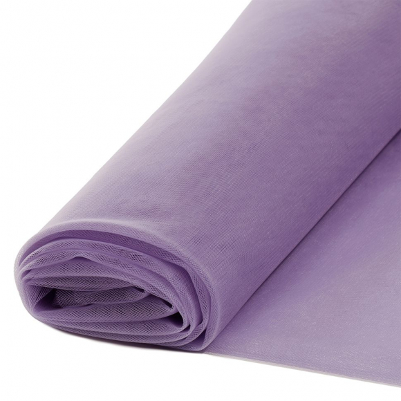 Еврофатин мягкий матовый Hayal Tulle арт.HT.S шир.300см, 100% полиэстер цв.133 уп.5м - пудрово-сиреневый