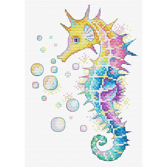 Набор для вышивания ЖАР-ПТИЦА арт.В-549 Радужный конёк 19х13 см