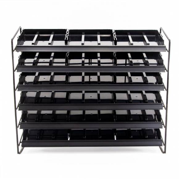 184827_Стенд проволочный на 6 полок с лотками