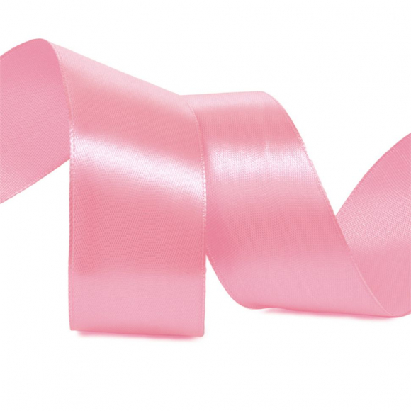 Лента атласная 38мм цв.3076 розовый IDEAL уп.27,4 м