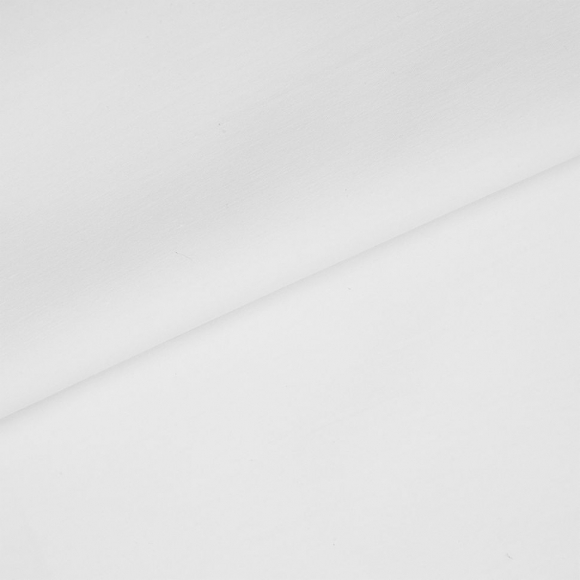 Ткань ТиСи поплин стрейч 110 г/м? 65% пэ, 33% хлопок, 2% спандекс шир.150 см арт.TBY.TC.01 цв.белый уп.5м