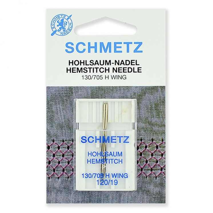 Иглы для бытовых швейных машин Schmetz для мережки 130/705H №120, уп.1 игла