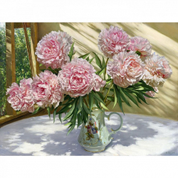 Картины мозаикой Molly арт.KM0251 Бузин. На солнечной веранде (36 цветов) 40х50 см