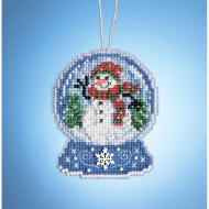 147157_Набор для вышивания бисером "Снеговик- шар"