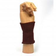 Манжеты 8х10 см 100% ПАН арт.МРЦ-32/2 рапорт 1х1 плетение ластик цв. 512/8 марун (темно-бордовый) 10 пар