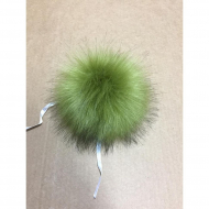 Помпон искусственный мех арт.RUS.PIP44 Песец 17-18см цв.болотный №33 А