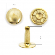 Хольнитены TBY.1148 односторонние 9х8 (8мм) цв. золото уп. 500шт