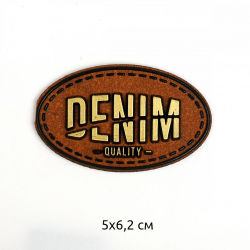 Аппликации пришивные арт.TBY.2406 Denim 5х6,2см, уп.10 шт