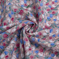 Ткань Штапель 105 г/м? 100% вискоза шир.145 см арт.Р.65905.01 розовый рул.30м