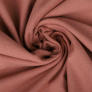 Ткань футер 2х нитка петля гл/крашеный, 230г/м?  74% хл 21%пэ 5%эласт  шир.180см арт.ШН-23074215-33 цв.чайная роза рул. 45-70м