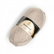 Пряжа для вязания КАМТ Шелкопряд (70% п/т шерсть, 30% искусственный шелк) 5х100г/300 цв.007 лен