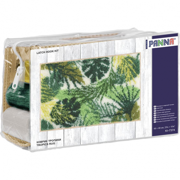 Набор для вышивания PANNA арт. PAN.KI-7374 Коврик Тропики 40х60 см