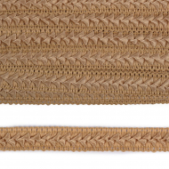 Тесьма TBY декоративная Самоса арт.V02 шир.18мм цв.бежевый F307 уп.18,28м