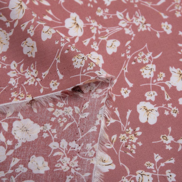 Ткань Штапель 90 г кв.м 100% вискоза шир.145 см арт.Р.31123.06 цв.06 пыльная роза уп.45м Ткань Штапель 90 г кв.м 100% вискоза шир.145 см арт.Р.31123.06 цв.06 пыльная роза уп.45м