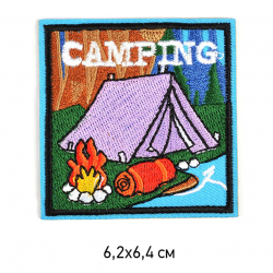 Термоаппликации арт.TBY-2217 Camping 6,2х6,4см, уп.10шт.