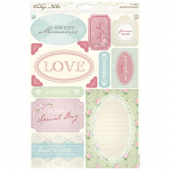 65527_Набор бумаги с высечкой "Пожелания" Vintage Notes