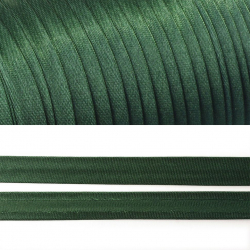 Косая бейка TBY атласная шир.15мм цв.F273 т.зеленый уп.132 м
