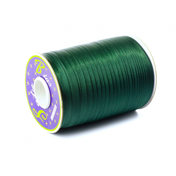 Косая бейка TBY атласная шир.15мм цв.F273 т.зеленый уп.132 м