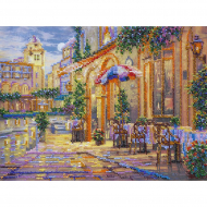 Набор для вышивания бисером АБРИС АРТ арт. AB-435 Теплая ночь 31х23 см