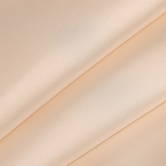 Ткань шелк Армани 90г/м? 97% ПЭ 3% Спандекс шир.150см арт.TBYArm-007 цв.07 экрю рул.25м