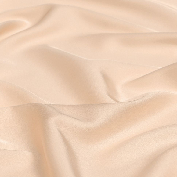 Ткань шелк Армани 90г/м? 97% ПЭ 3% Спандекс шир.150см арт.TBYArm-007 цв.07 экрю рул.25м