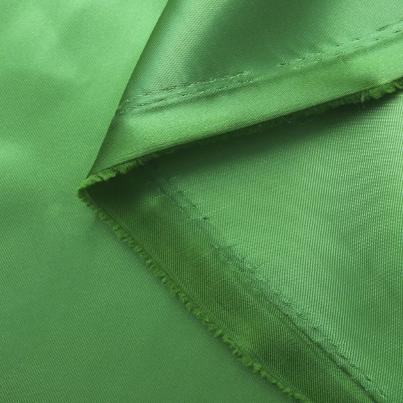 Ткань атлас-сатин 70 г/м? 100% полиэстер шир.148 см арт.Р.15122.14 цв.14 зеленый уп.25м