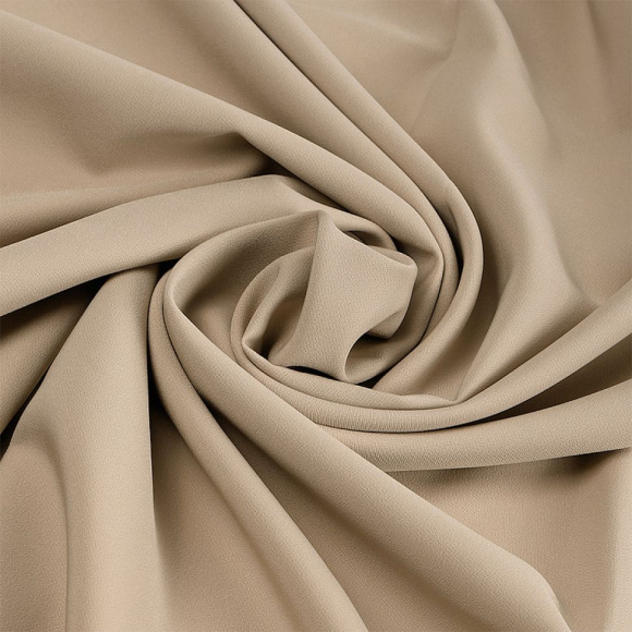 Ткань Барби Прайм 205г/м?  88% пэ 12% спандекс  шир.150см, арт.TBY.B.33 цв.серо-бежевый уп.25м