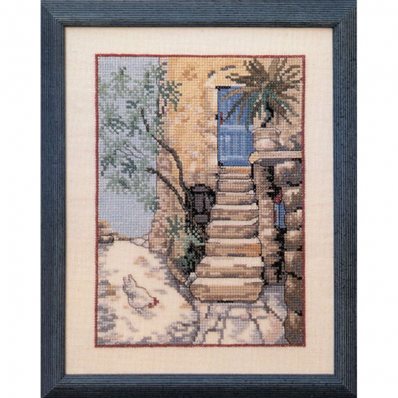 Набор для вышивания OEHLENSCHLAGER арт.84220 Курица у лестницы 21х27 см Набор для вышивания OEHLENSCHLAGER арт.84220 Курица у лестницы 21х27 см