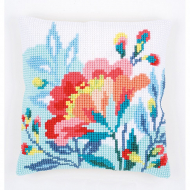 117013_Набор для вышивания подушки "Яркие цветы"