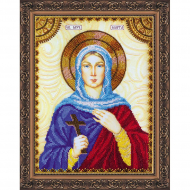 Набор для вышивания бисером АБРИС АРТ арт. AA-133 Св.Марта 23х30см