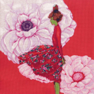 Набор для вышивания РТО арт.CU045 Стебелёк 40х40 см