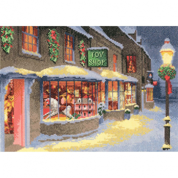 Набор для вышивания HERITAGE арт.JCTS1268E Магазин игрушек 31х22 см Набор для вышивания HERITAGE арт.JCTS1268E Магазин игрушек 31х22 см
