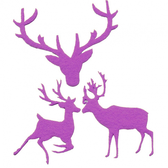 Термоаппликации HKM "Олени", лиловый