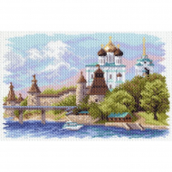 Рисунок на канве МАТРЕНИН ПОСАД арт.28х37 - 1645 Псковский кремль
