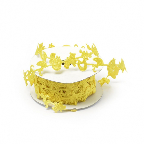 Ленты декоративные арт.TBY.ЛДФ.XL-05.4 шир.15 мм цв.17 желтый уп.9,14 м Ленты декоративные арт.TBY.ЛДФ.XL-05.4 шир.15 мм цв.17 желтый уп.9,14 м