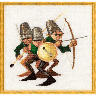 Набор для вышивания NIMUE арт.3-A003 K Guerre des Boutons (Война пуговиц) 17х18 см