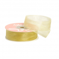 Лента капрон (органза) IDEAL шир.20мм цв.1052 бежевый уп.27,4 м
