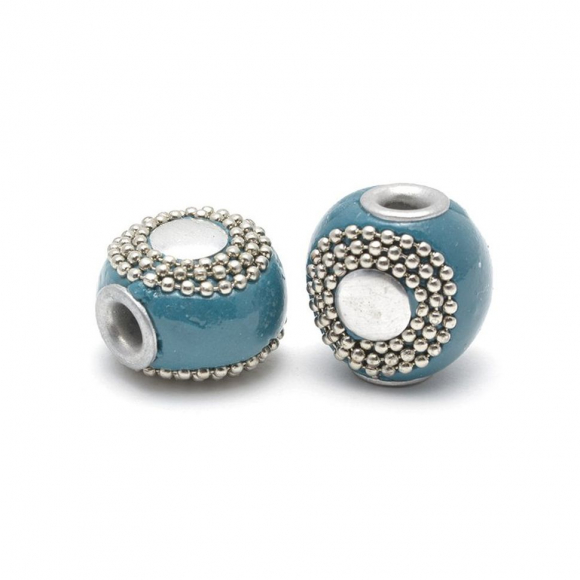 Бусины Этника TESORO арт. TS.A2135 цв.2 синий 20х18 мм in ?4 мм Бусины Этника TESORO арт. TS.A2135 цв.2 синий 20х18 мм in ?4 мм