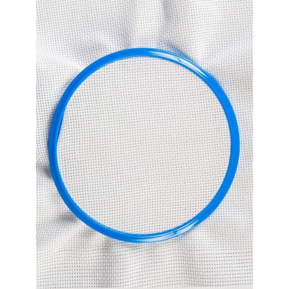 Пяльцы NURGE пружинные для вышивания и штопки, цв. синий арт.NUR.160-2 ?126мм толщина 5