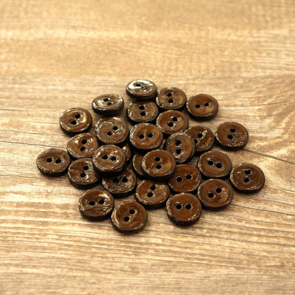 Пуговицы CONCEPT, размер 18, кокос, цвет COL.4 коричневый