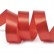 Лента атласная 25мм цв.3095 красный IDEAL уп.27,4 м