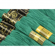 Нитки мулине цв.9274 зеленый 12х10м С-Пб