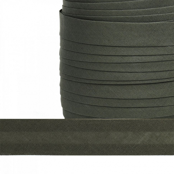 Косая бейка хлопок TBY арт.CB20 шир.20мм цв.F327 оливковый уп.132 м Косая бейка хлопок TBY арт.CB20 шир.20мм цв.F327 оливковый уп.132 м