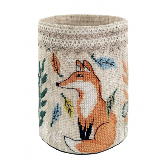 Набор для вышивания МАРЬЯ ИСКУСНИЦА арт.21.002.21 Карандашница Лисы 28х11 см