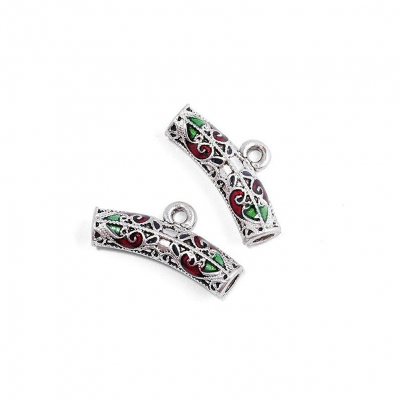 Бусины (подвеска) TESОRO арт.TS-HA5043-1 цв.серебро 5x20мм, in ?3мм Бусины (подвеска) TESОRO арт.TS-HA5043-1 цв.серебро 5x20мм, in ?3мм