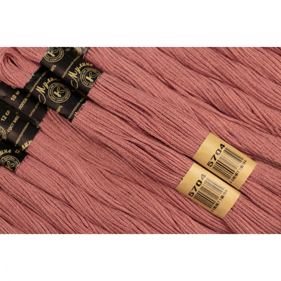 Нитки мулине цв.5704 12х10м гр.сиреневый С-Пб Нитки мулине цв.5704 12х10м гр.сиреневый С-Пб